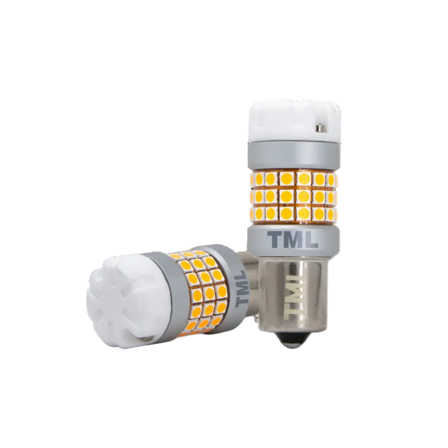 LED light bulb with 'TML' branding on a white background